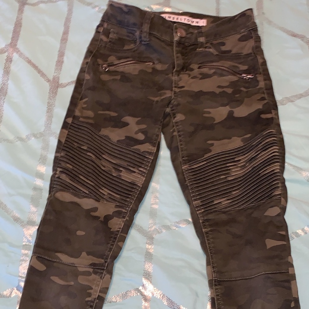 Navy pants.